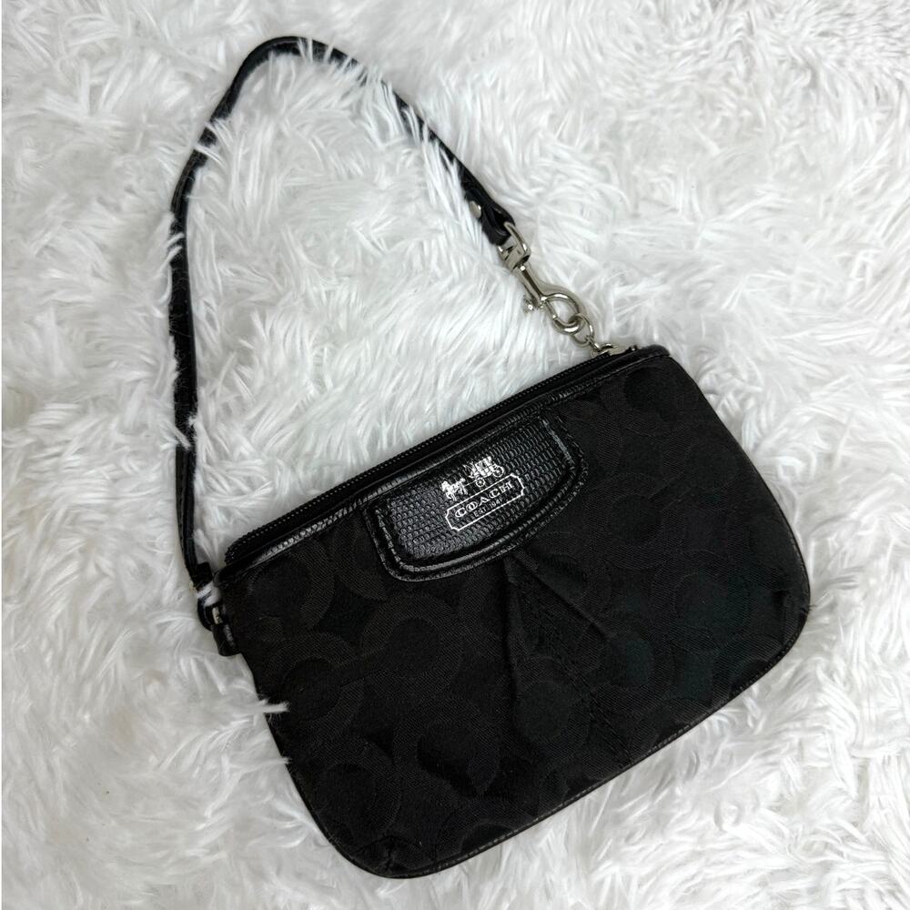 Coach Black Wristlet